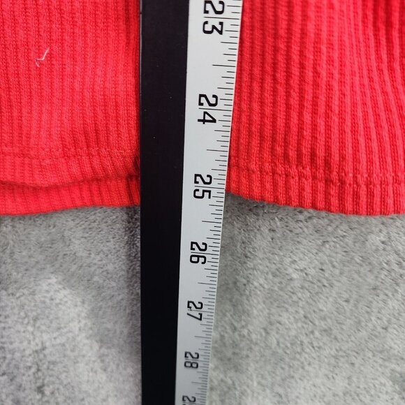 Womens A New Day Rocker Red Ruffle Sleeve Ribbed Top Size XXL - Picture 5 of 6